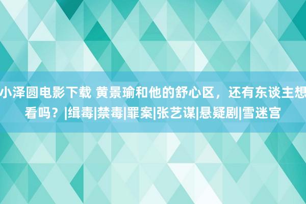 小泽圆电影下载 黄景瑜和他的舒心区，还有东谈主想看吗？|缉毒|禁毒|罪案|张艺谋|悬疑剧|雪迷宫